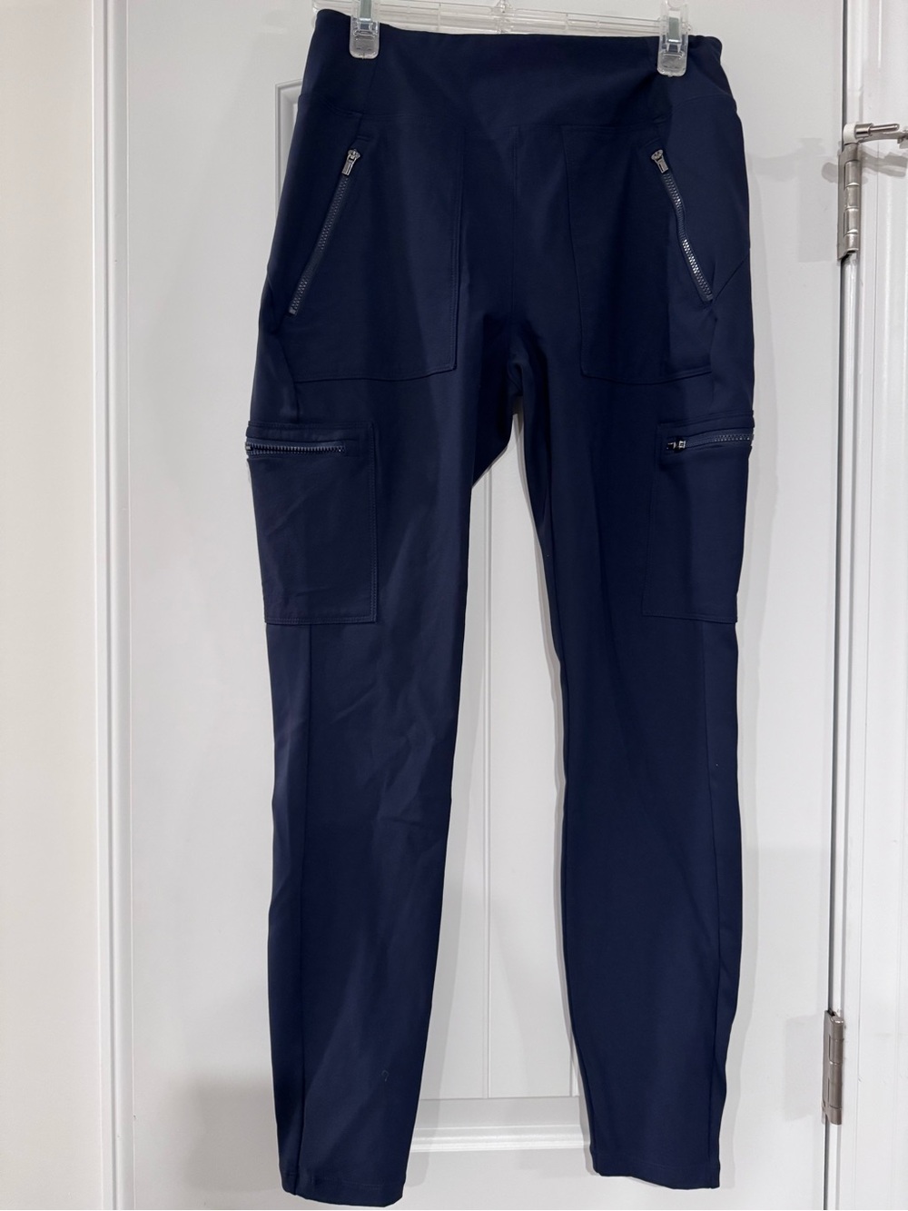 Athleta Navy Zip Cargo Pants